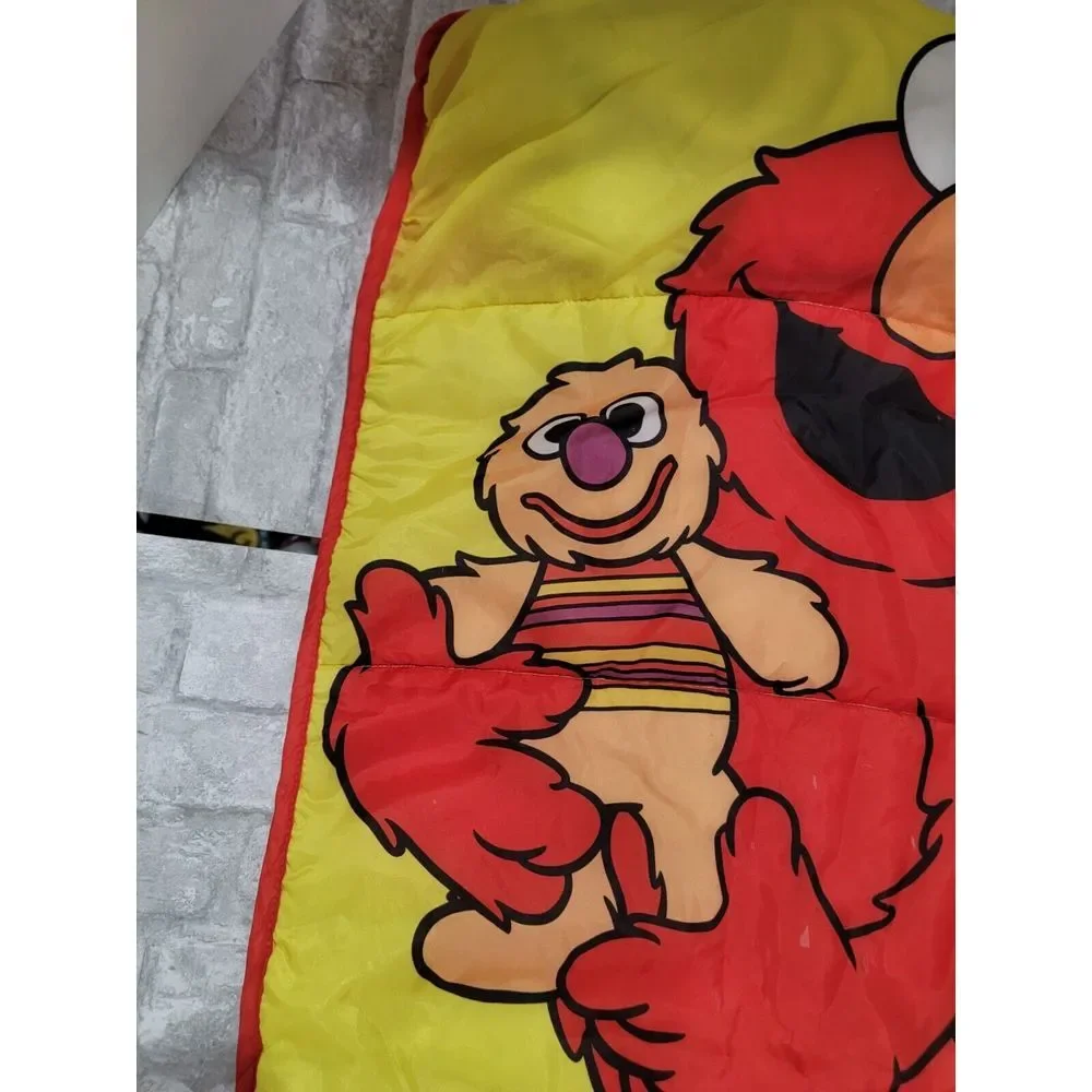 Vintage Sesame Street Toddler Kids Sleeping Bag Mat Fold N Go‎ ELMO Baby David